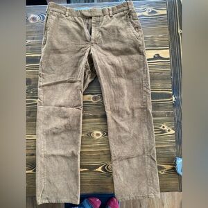 Epaulet Brown Corduroy Pants